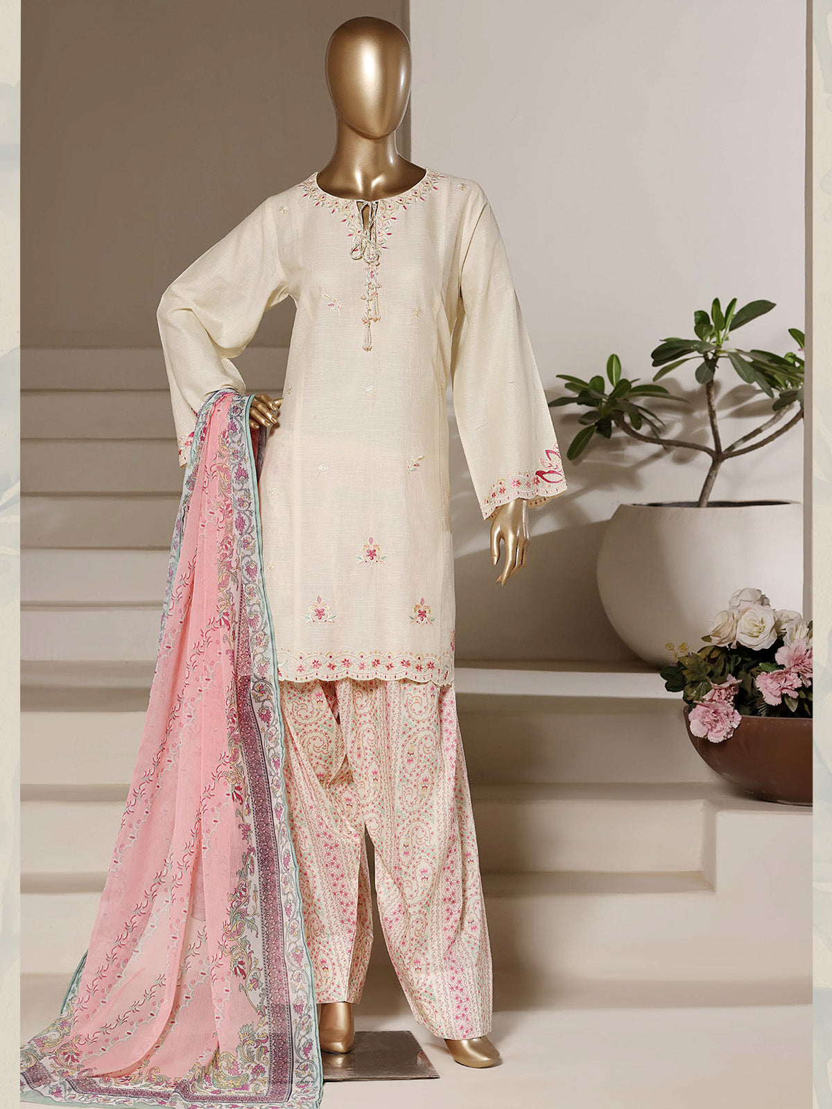 Sadabahar- Eclairs | Farshi Salwar | Short Length Kurti | Ready to Wear | Product Code : NF204