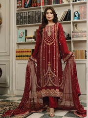 Aghanoor - Qurbat | Luxury Handwork Collection | 3 Ps Stitched | Product Code : NF202
